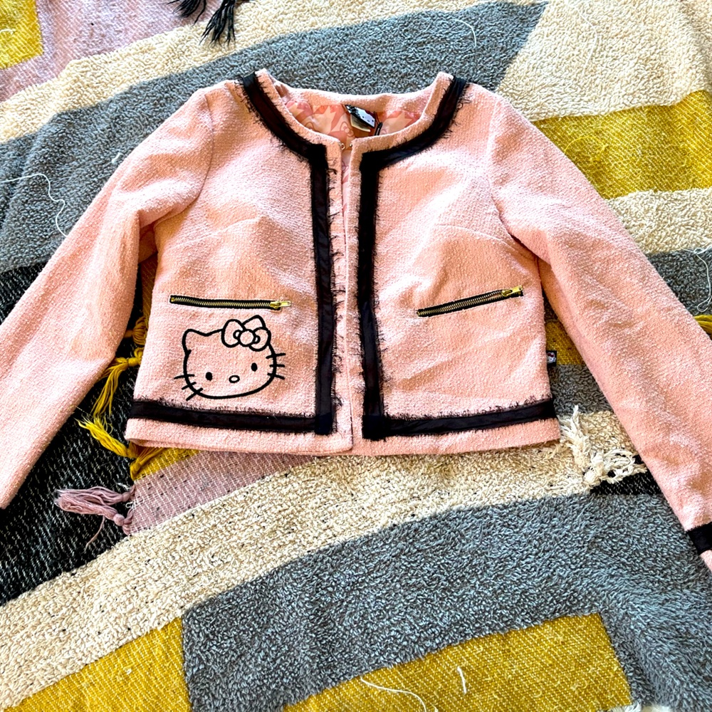 Small vintage hello kitty crop jacket